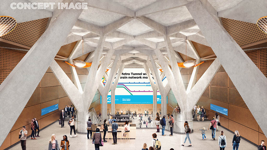 Melbourne Metro's finalised station designs unveiled