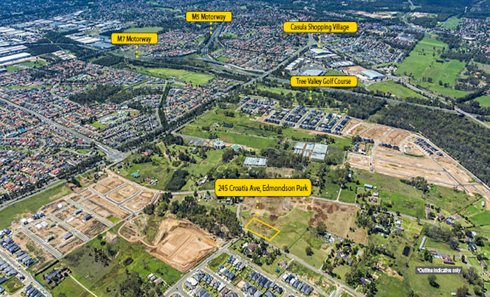 Development site in south-west Sydney listed