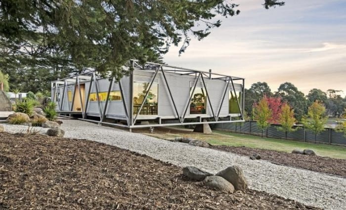 Unusual 1970s Woodend school conversion turned trophy home listed