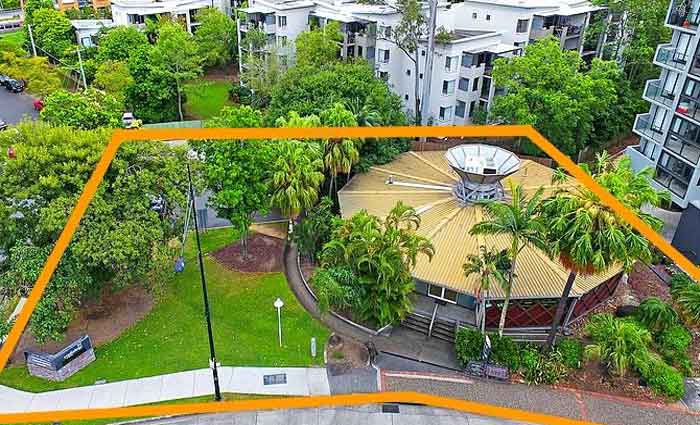 Modernist flying saucer Toowong commercial trophy property for sale