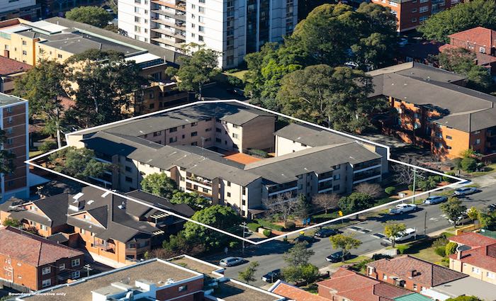 Burwood residential complex for sale through Savills with 26 apartments