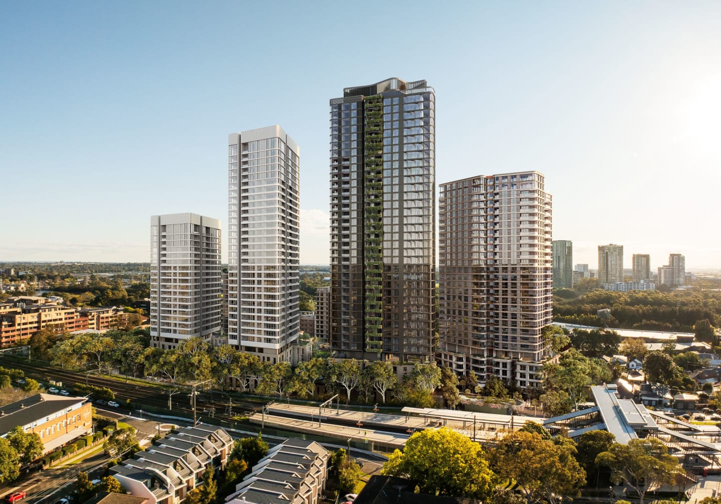 Billbergia and Metrics unveils Concord Central scheme with 1400 homes near Concord West Station