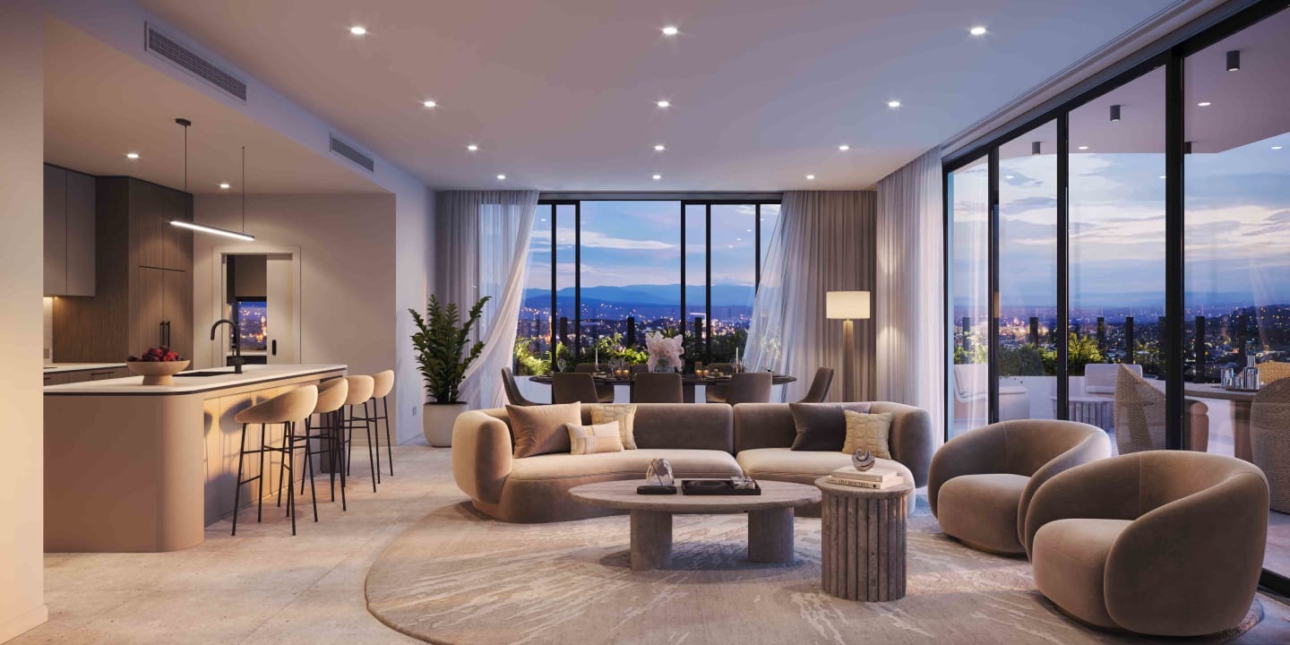 Inside the remaining penthouse at Danby Lane in Nundah