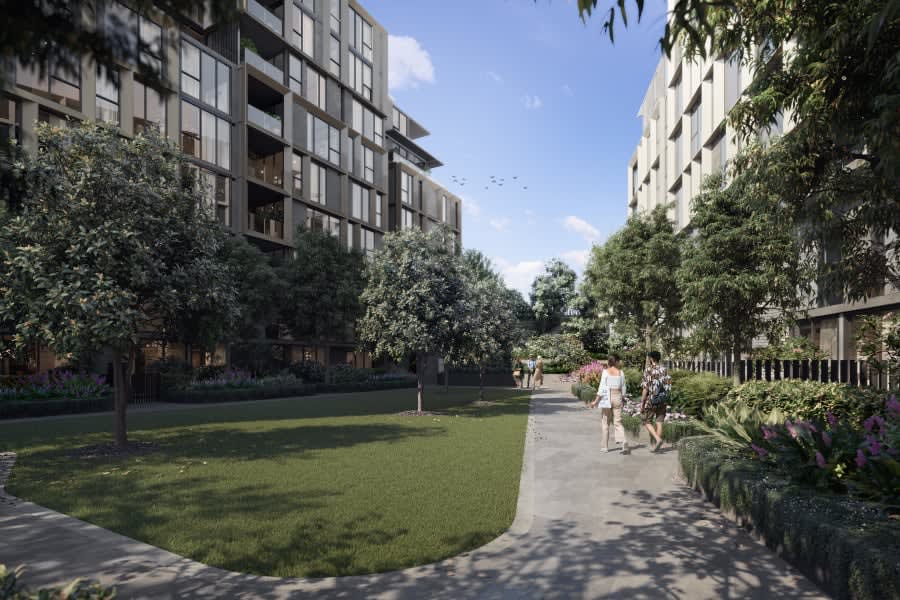 Three-bedroom apartments at the brand-new Chapman Gardens development in Sydney’s Castle Hill