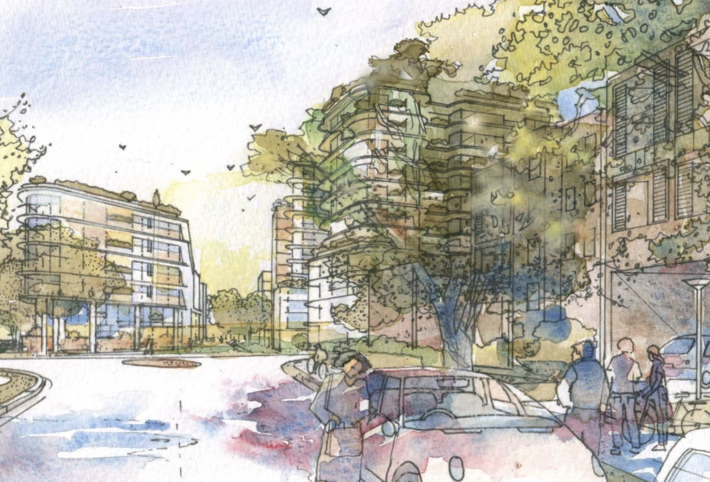 Billbergia and Metrics unveils Concord Central scheme with 1400 homes near Concord West Station