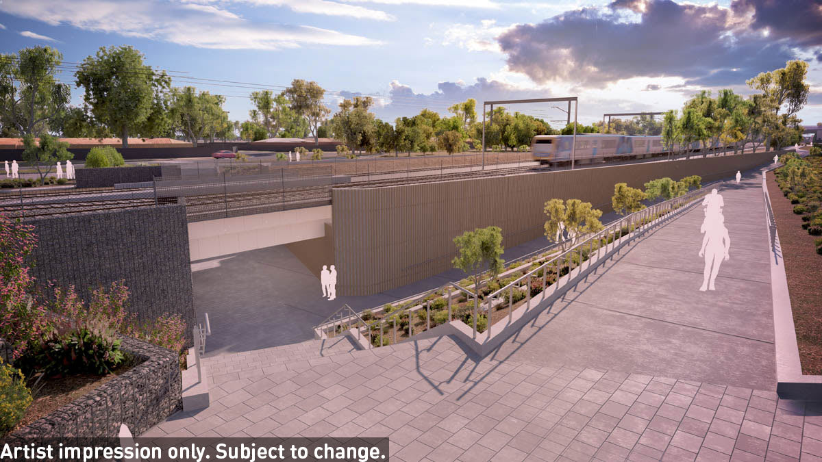 Level crossing removal design unveiled for Werribee: Authority selects elevated solution for Mernda line through Preston