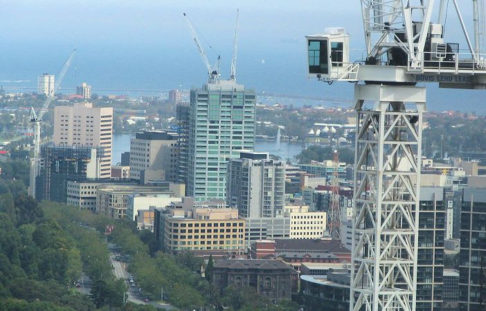 Melbourne under construction in 2005