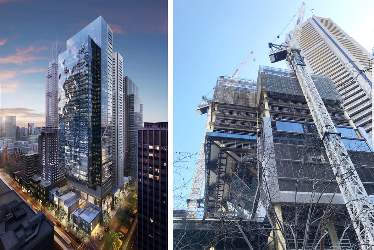 Melbourne's Collins Street continues to soar as construction heats up