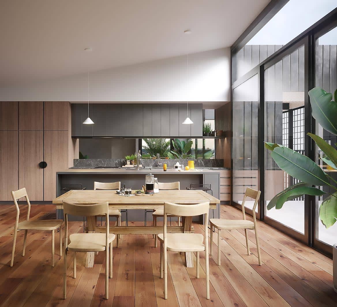 Leveson Place draws on North Melbourne's industrial character