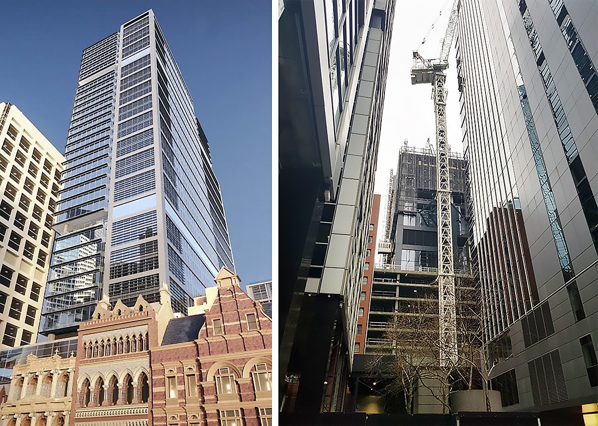 Melbourne's Collins Street continues to soar as construction heats up