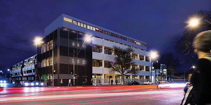 Growland approach construction completion at Neue Grand apartment development on St Kilda Road