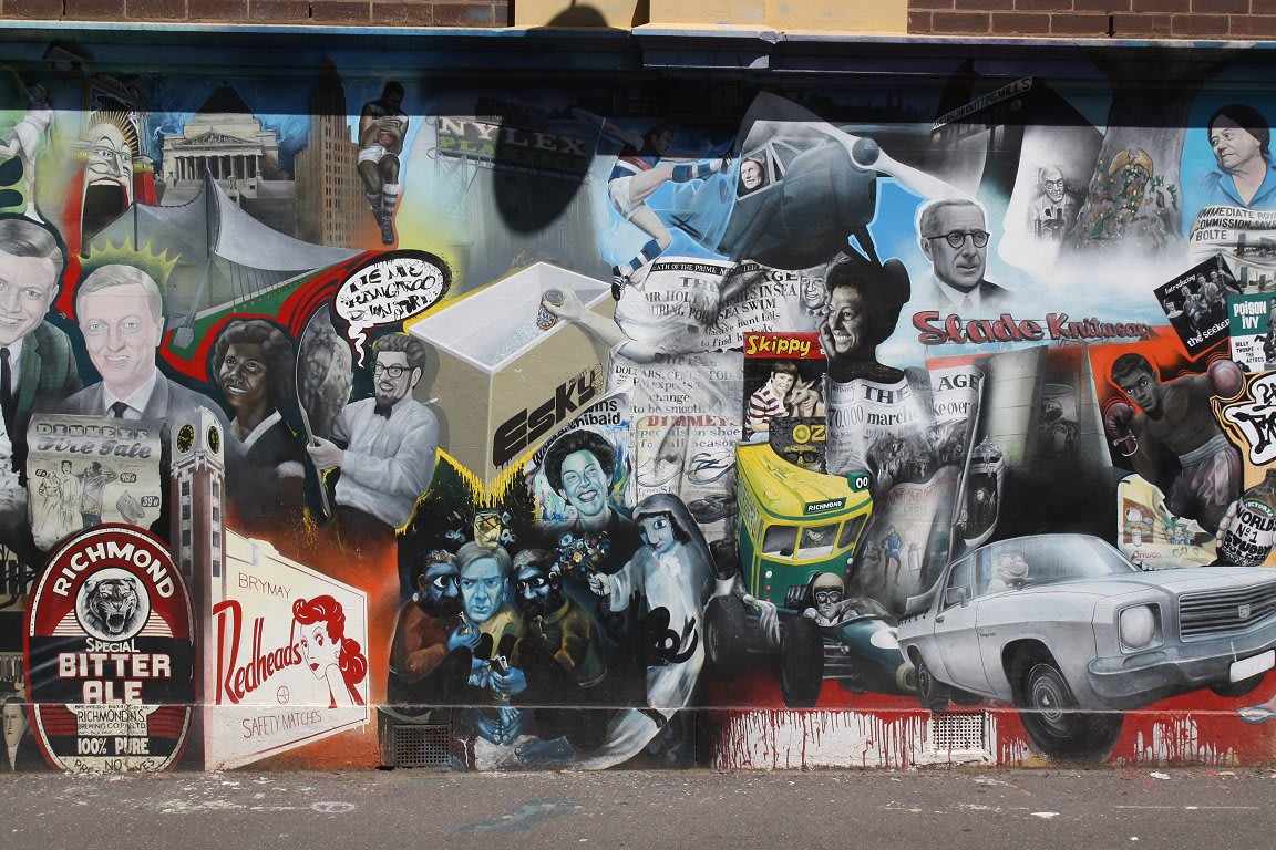 Melbourne's history, in paint and over 50 incredible metres