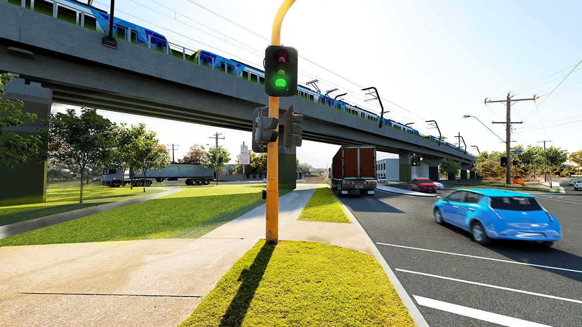 It's elevated rail for the Dandenong corridor level crossing removals