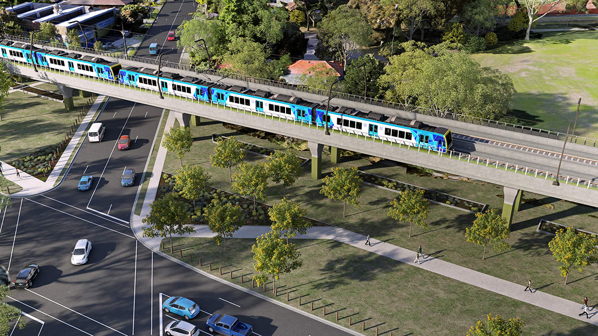 It's elevated rail for the Dandenong corridor level crossing removals