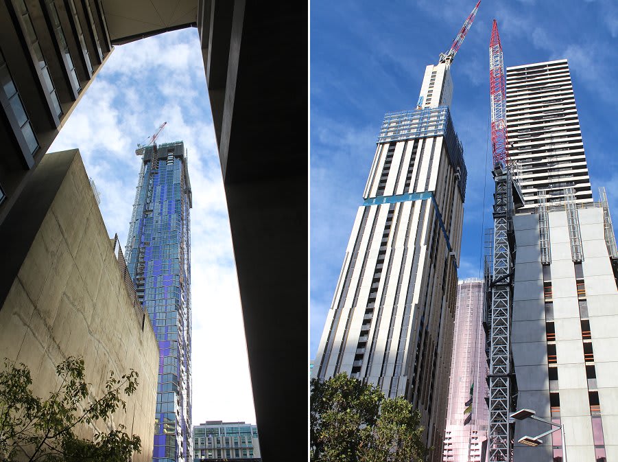 Where the tall ones are: a construction snapshot of the CBD's northern talls