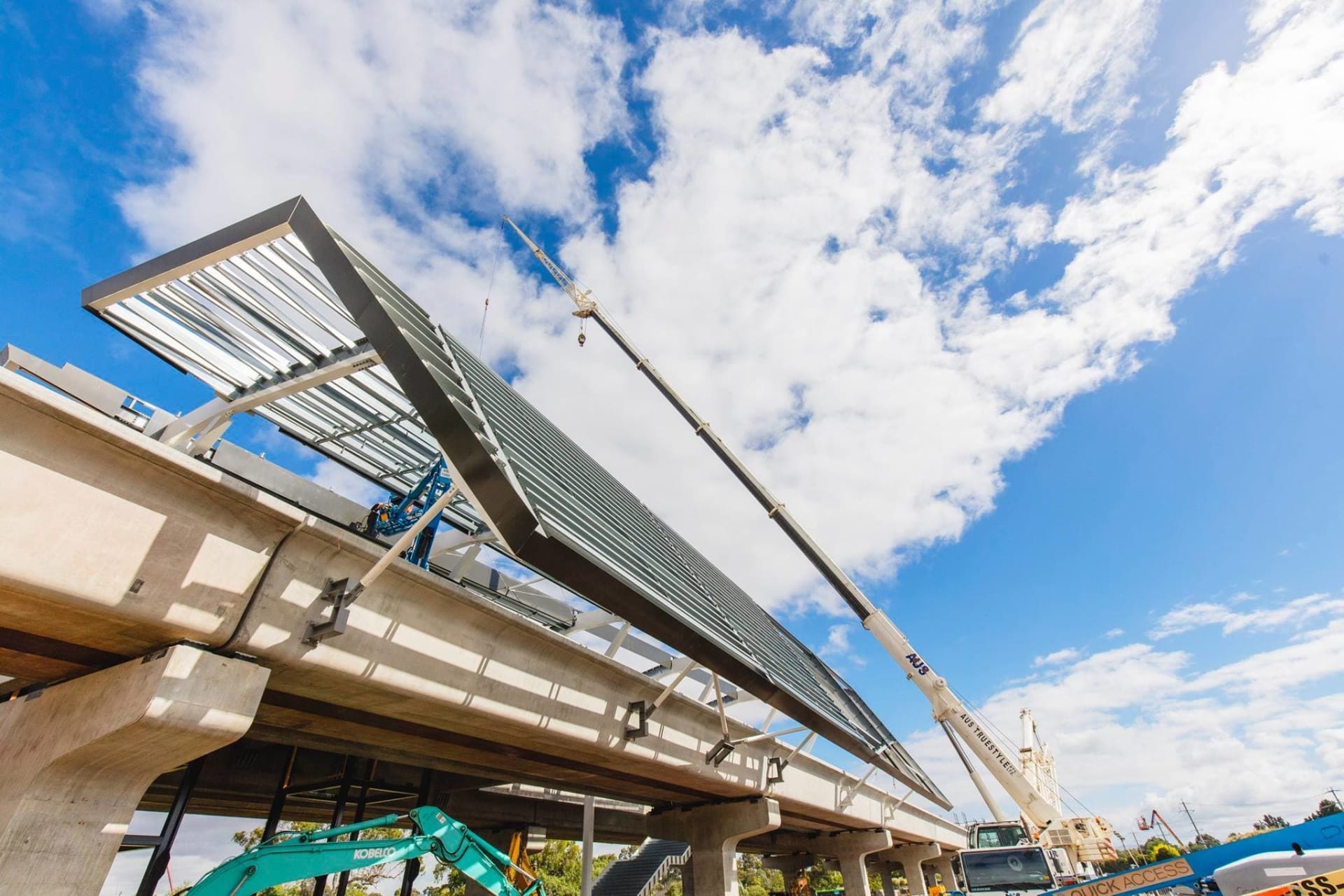 Noble Park's new station inching closer to opening