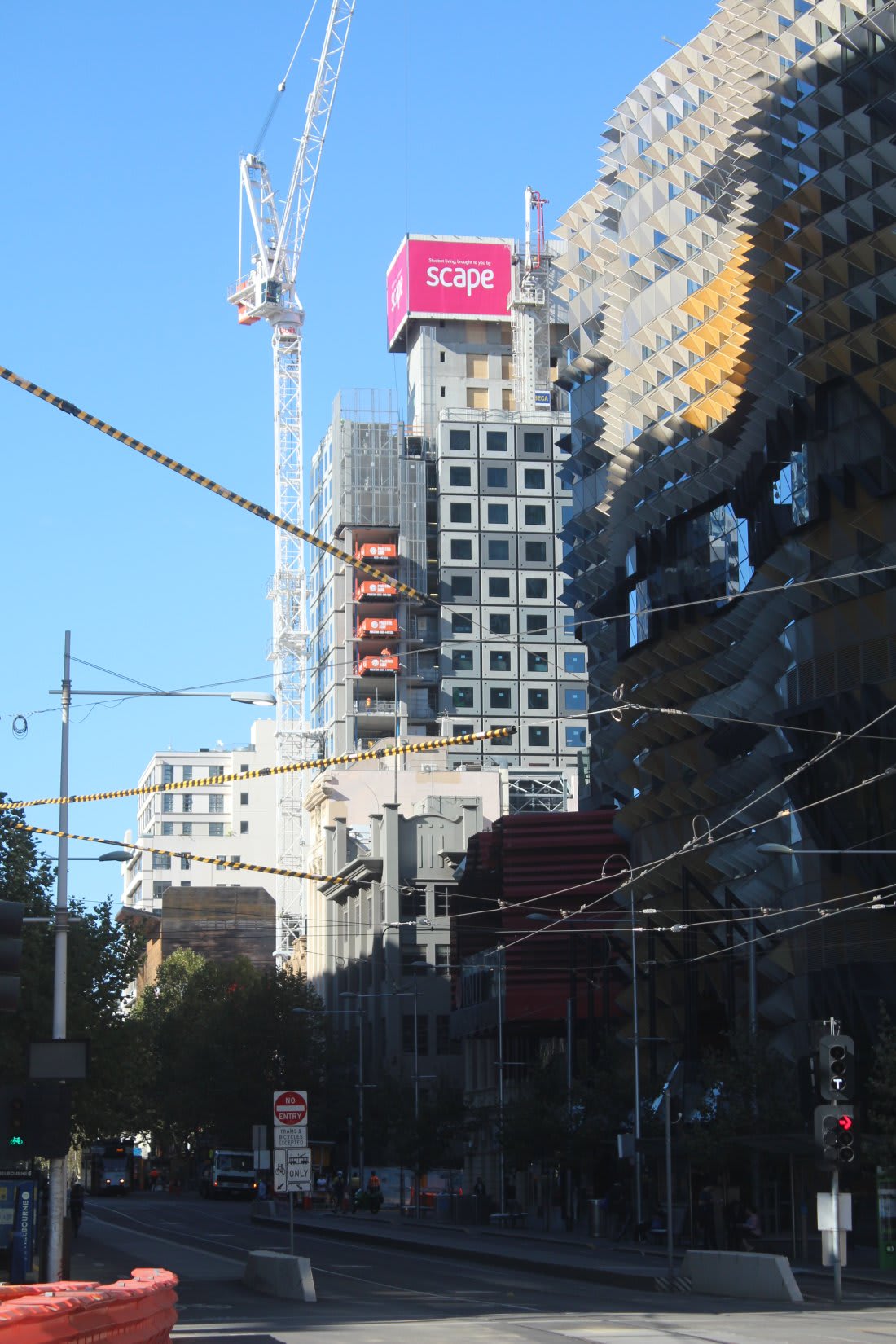 The state of construction in Melbourne - mid April 2017