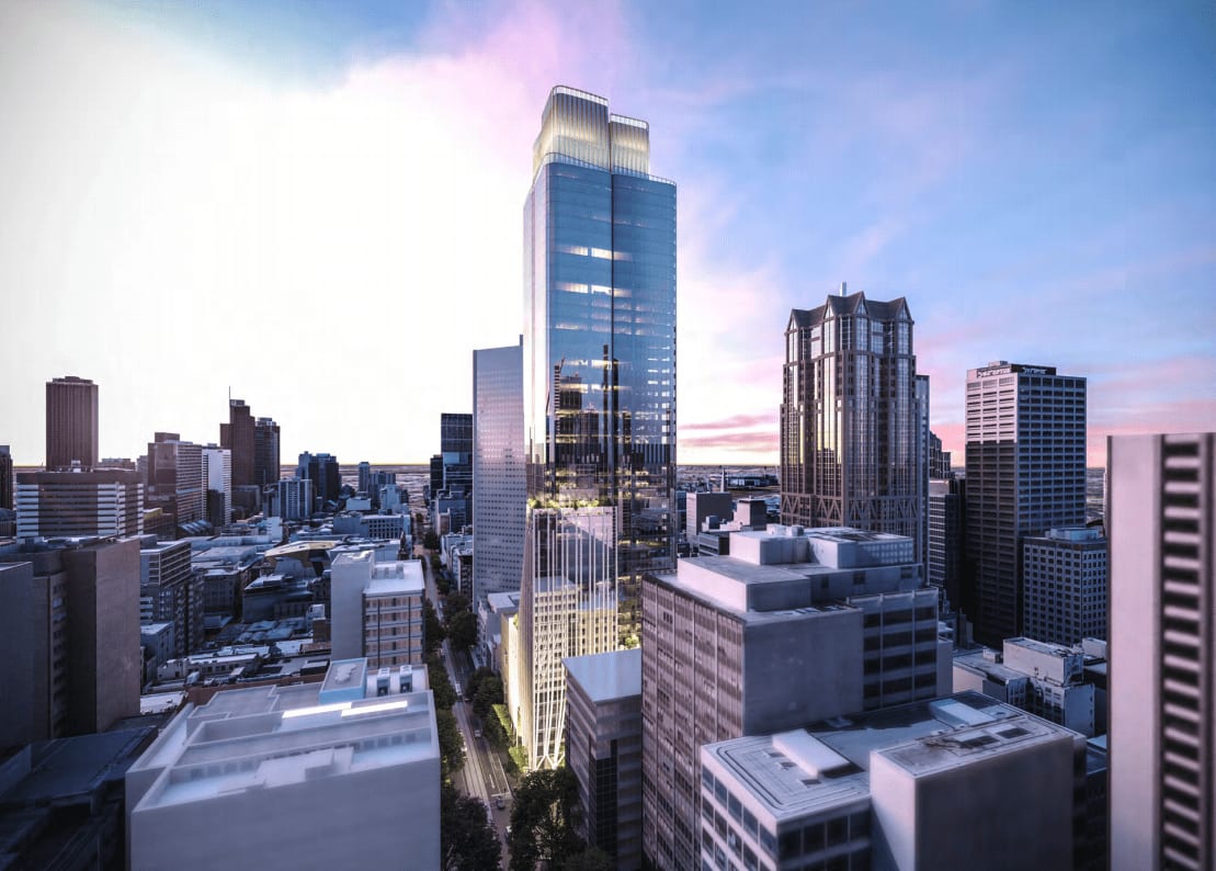 Bates Smart release new designs for 435 Bourke Street in response to Melbourne City Council height amendment request