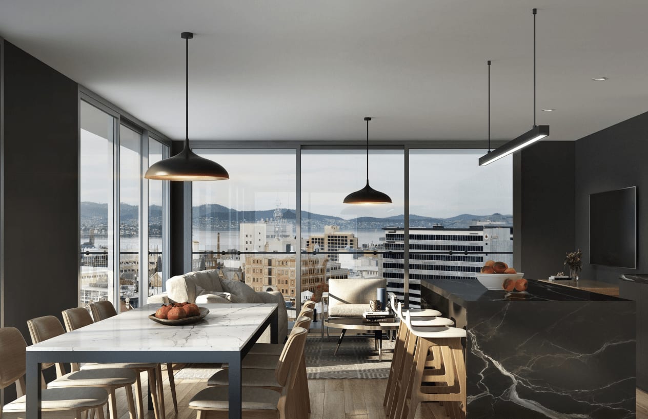 Home to Australia’s best performing economy: 3 brand-new apartments in Tasmania