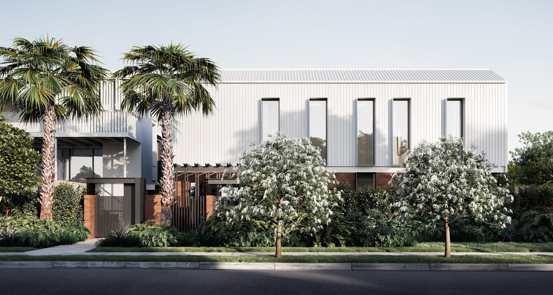 Ascot Row townhouses start to take shape in Brisbane's affluent suburb