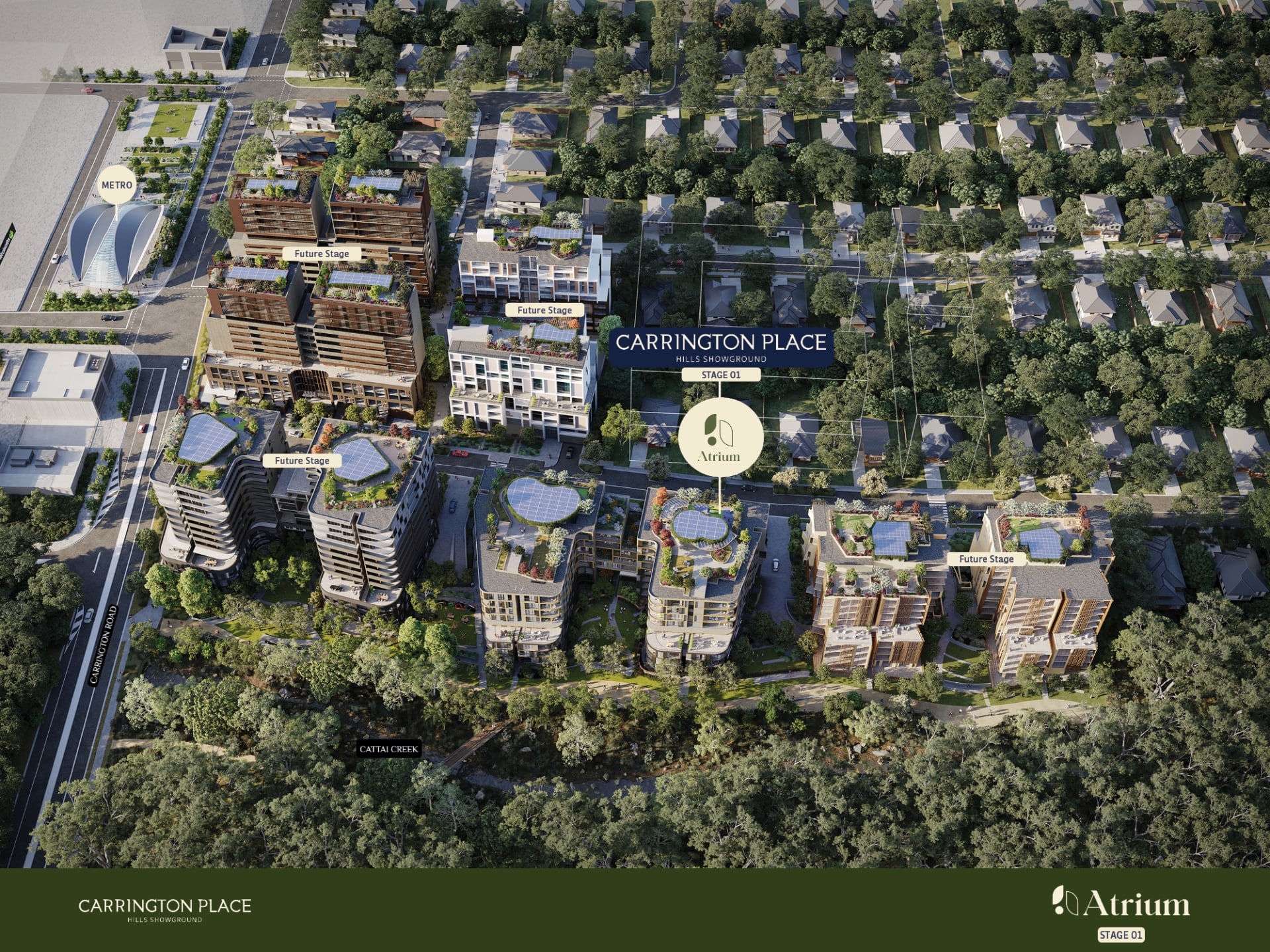 Ellipse Property launch Atrium at Carrington Place, Castle Hill masterplan