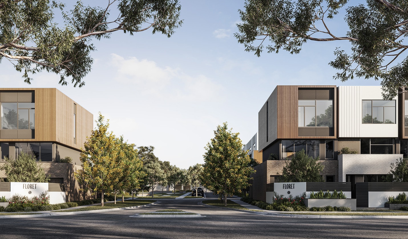 How the new Glen Waverley townhouse development Floret fi...