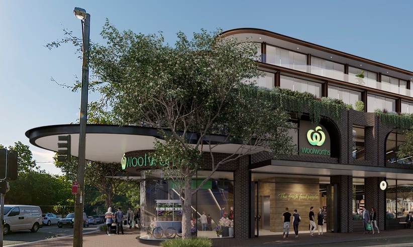 Woolworths take big step forward for shoptop Rose Bay development