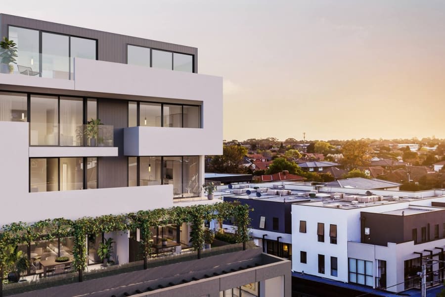 Construction underway at Bentleigh's Alba apartments