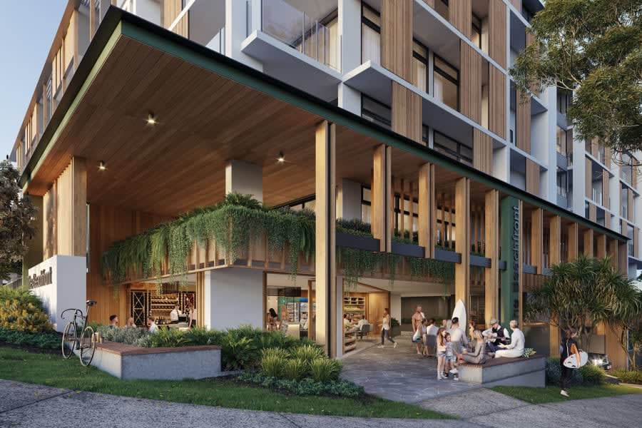 Inside The Beachfront Buddina apartment development