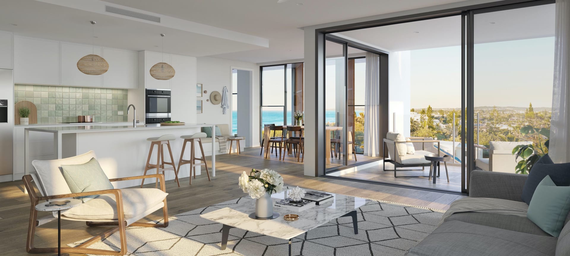 Inside The Beachfront Buddina apartment development