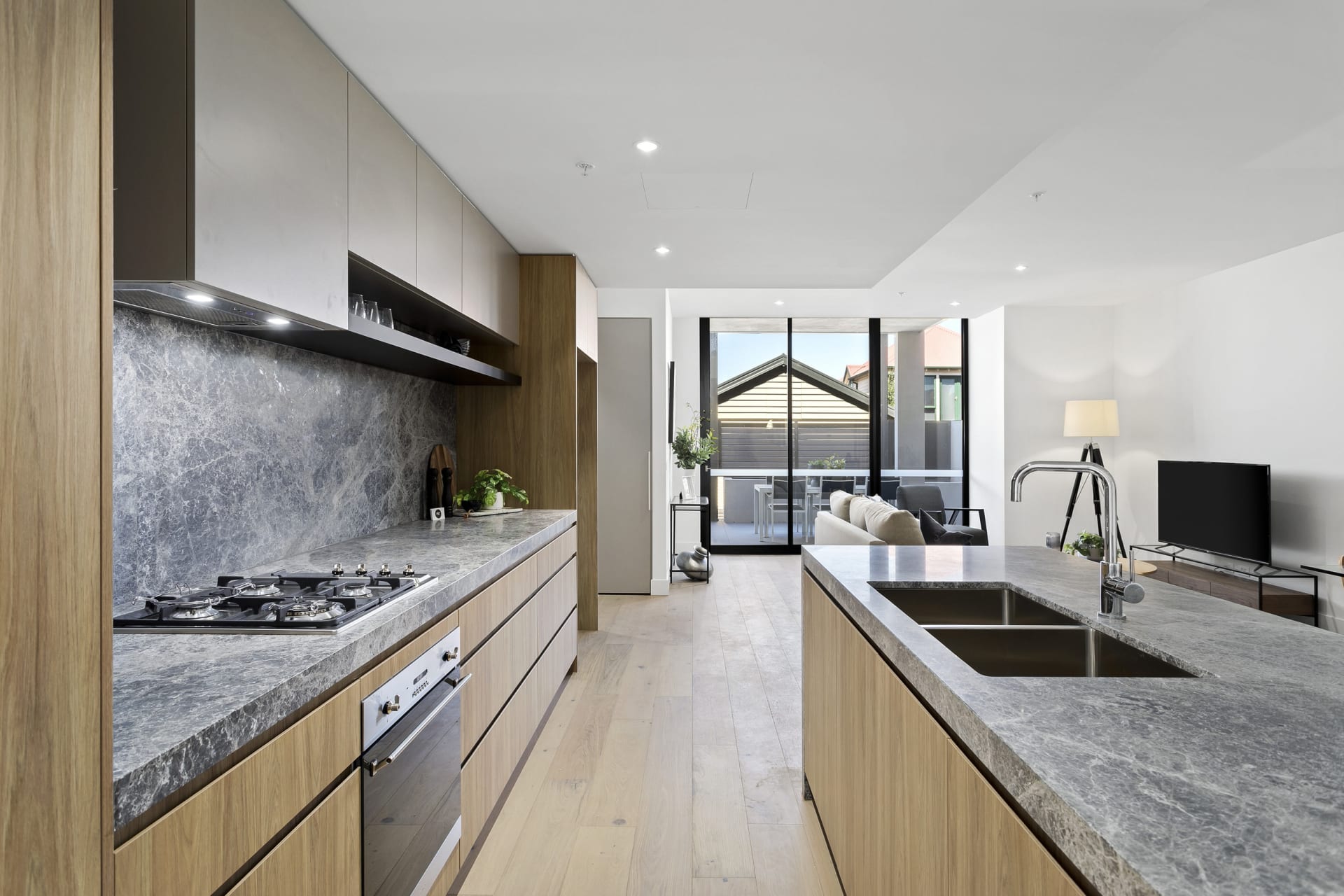 Inside the completed apartments at Brass Edition in Moonee Ponds