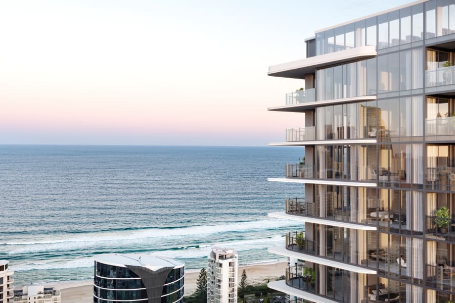 Render of the Broadbeach development, Amaya