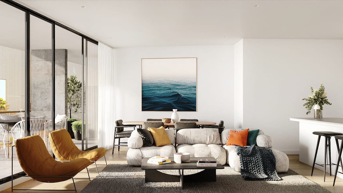 Render inside a Candela apartment