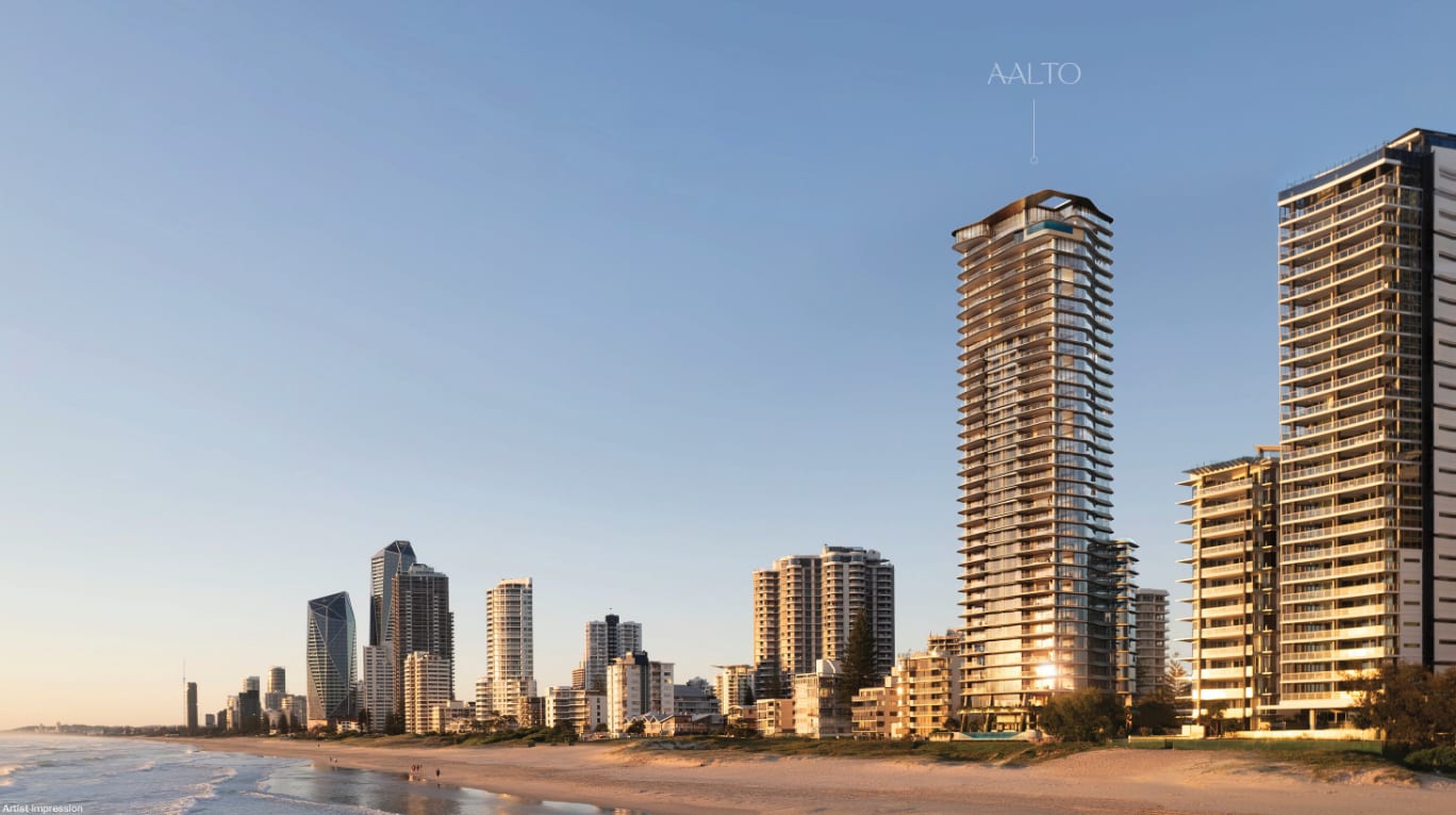 Aalto's position on Garfield Terrace, fronting Northcliffe Beach. Image supplied