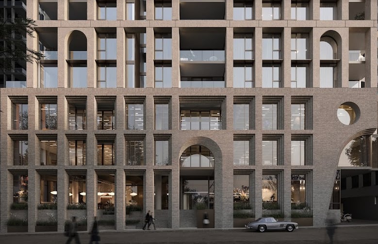 The project has been inspired by simple, brutalist, art-deco New York architecture.