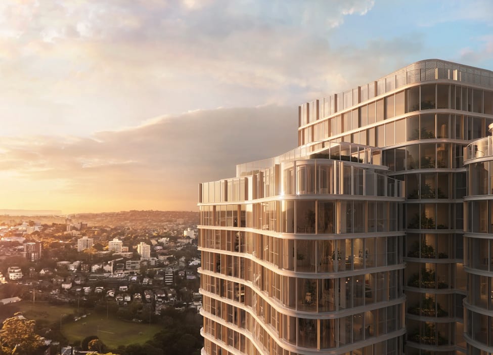 AURA by Aqualand will rise from North Sydney's Walker Street. Image supplied