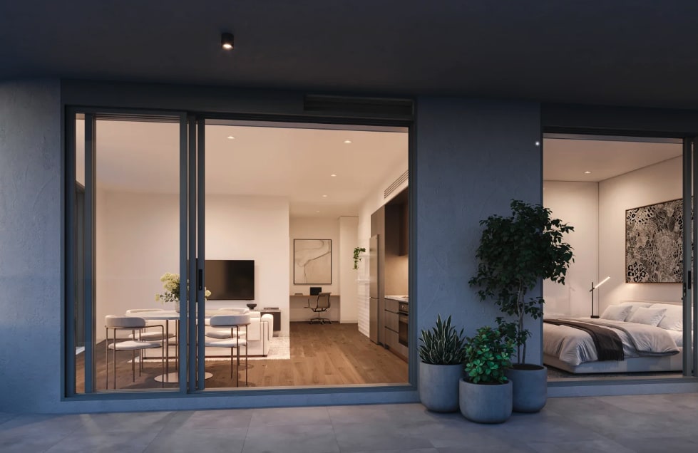 An apartment in Rockdale's Fox Lane development. Image supplied