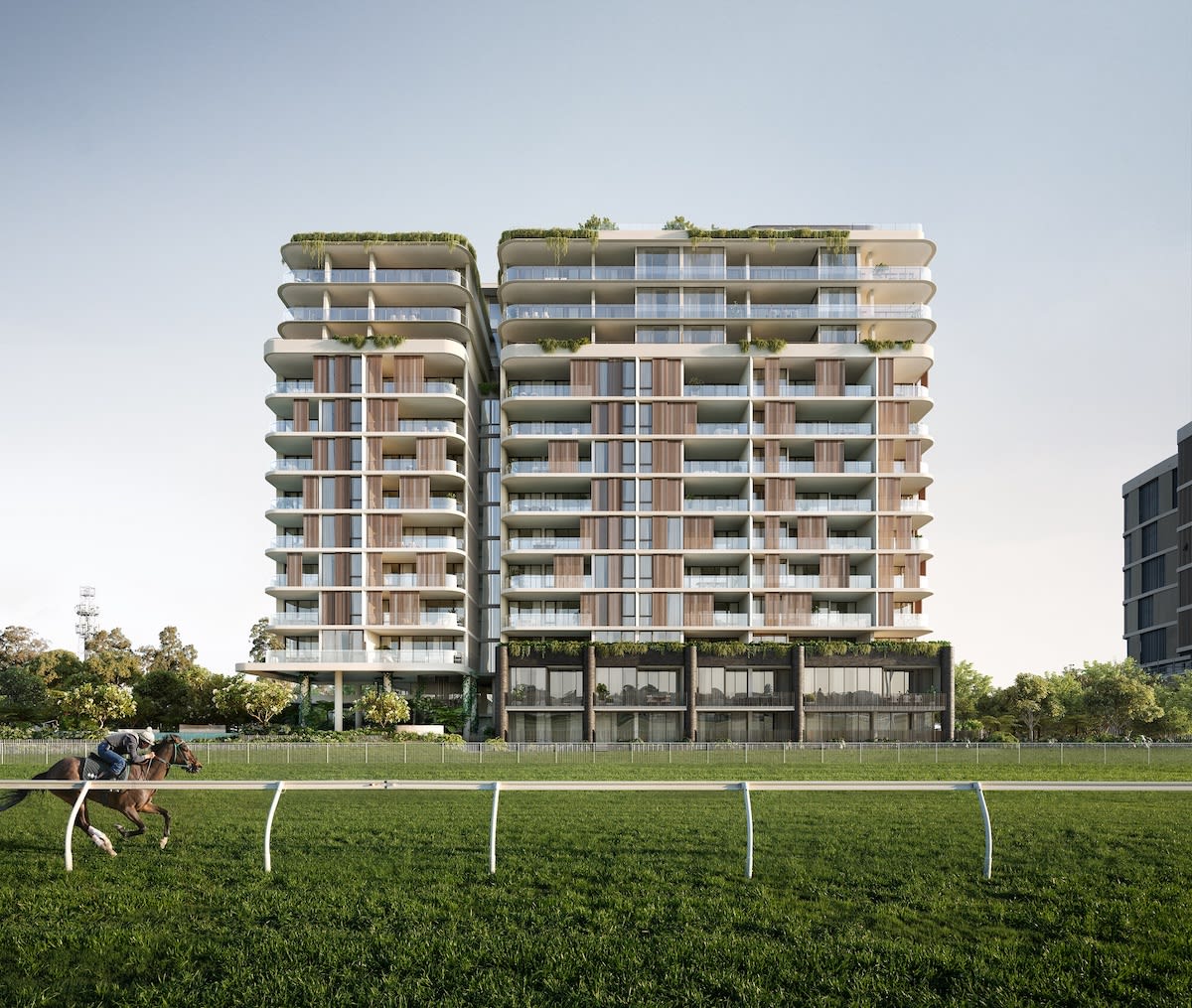 Perspective of Charlton House from Eagle Farm racecourse. Image supplied 