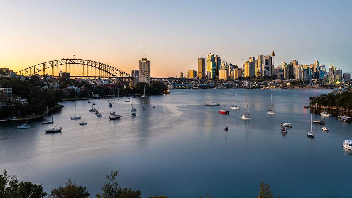 Image from Lavender Bay in Sydney's lower North Shore