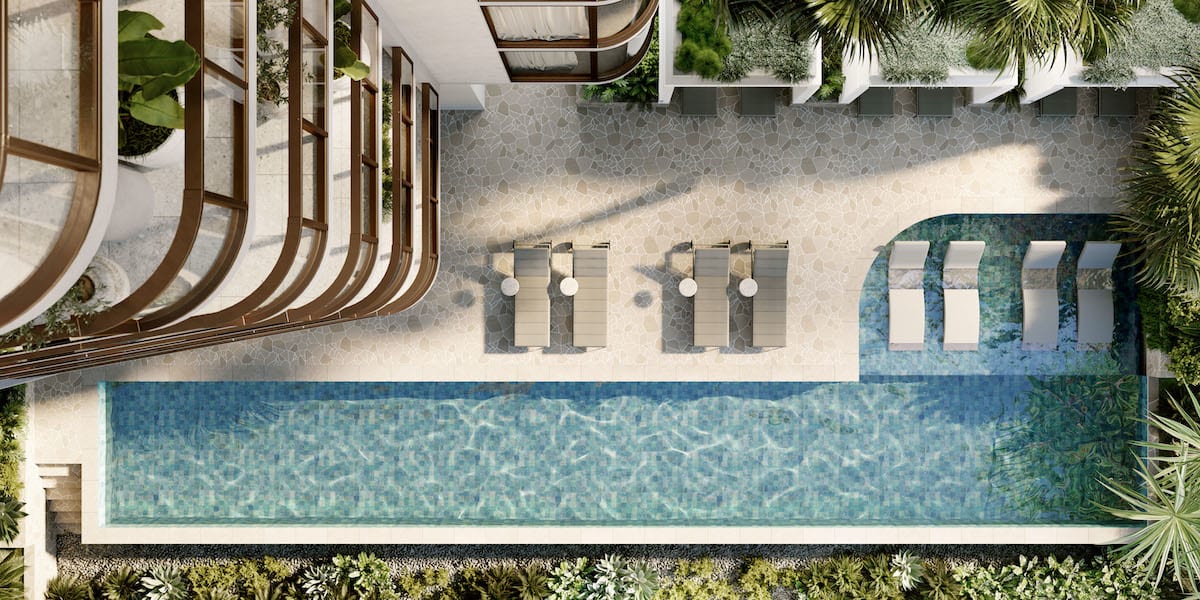 The luxury pool at Mirador. Image supplied