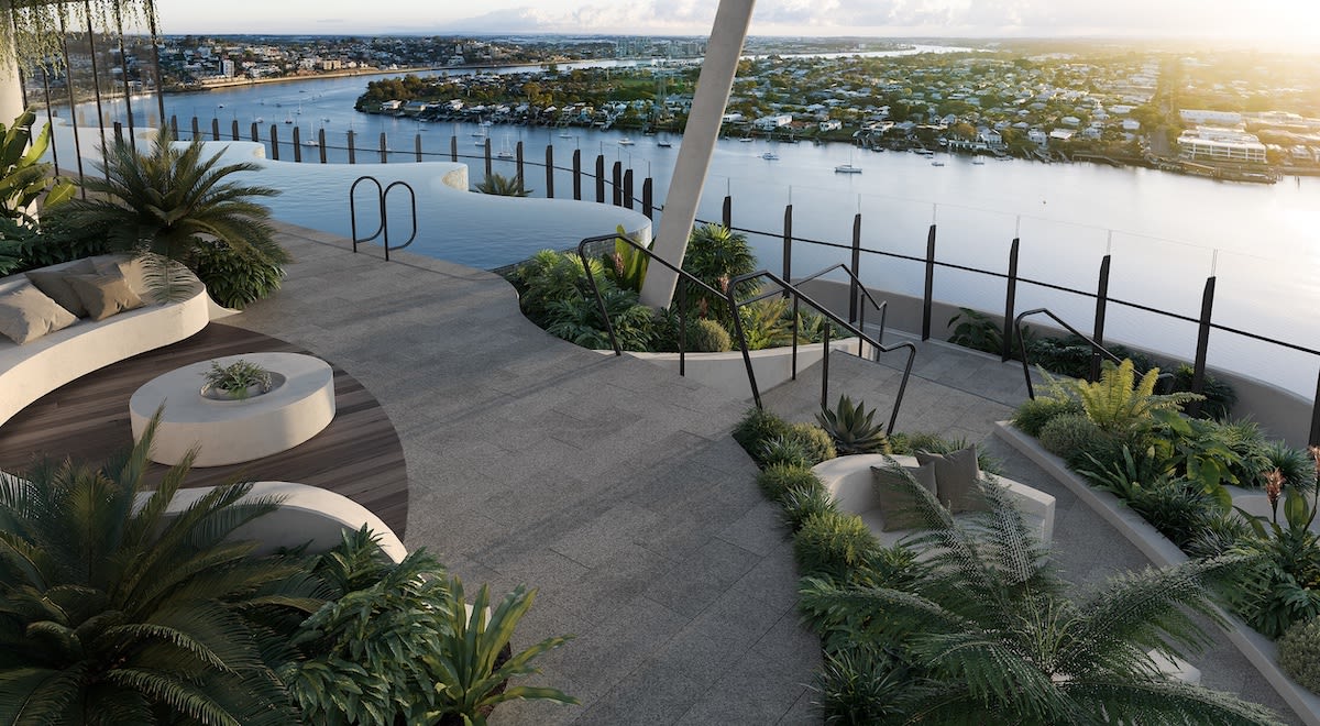 The proposed rooftop of Quay Newstead. Image supplied