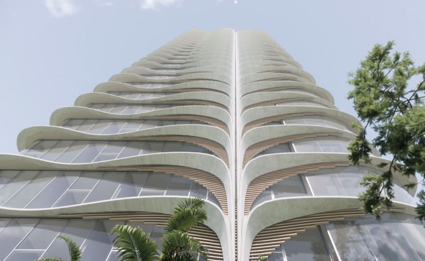 The proposed tower at 21 Broadbeach Boulevard. Image supplied