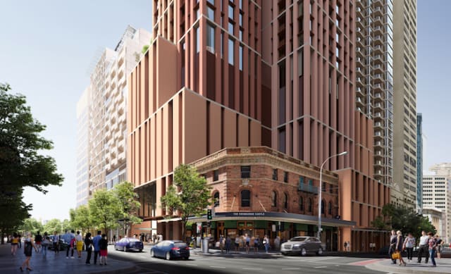 DA lodged for build-to-rent-building at Pitt Street south metro station 