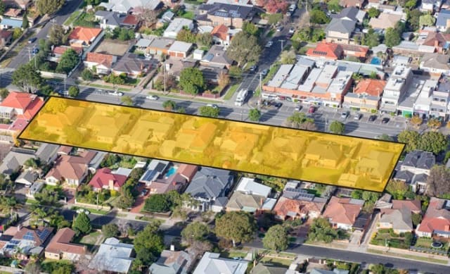 Eight owners market one acre Cheltenham site