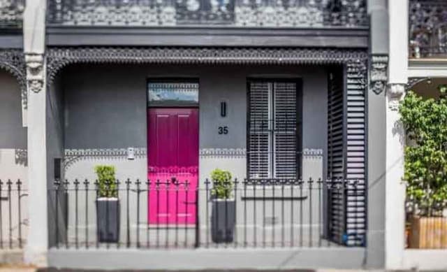 Jarryd Hayne lists pink Paddington terrace