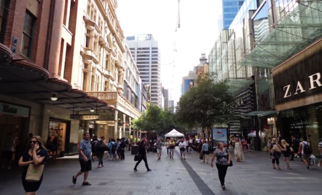 Sydney's Pitt Street Mall the seventh most expensive shopping strip in the world