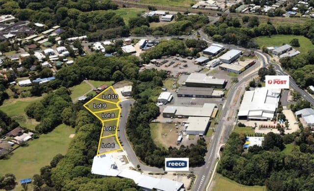 Industrial building lots at Nambour listed