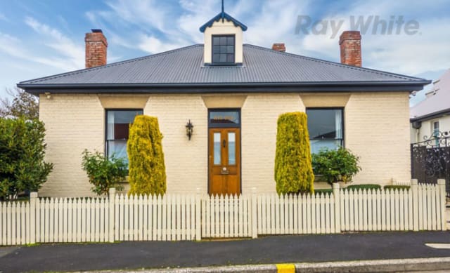 Restored 1850s home at Battery Point for sale