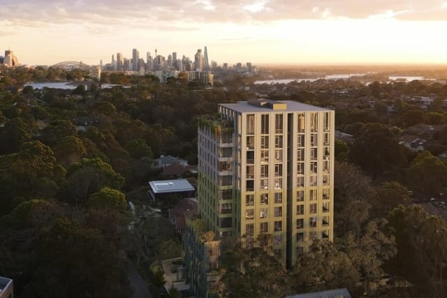 Construction underway at Audrey, St Leonards apartment development