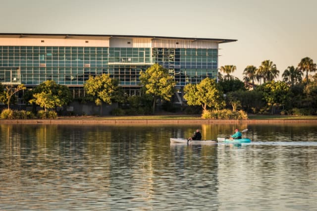 On Lake Kawana and next to Bokarina Beach: St Clair's ideal waterside location in Birtinya